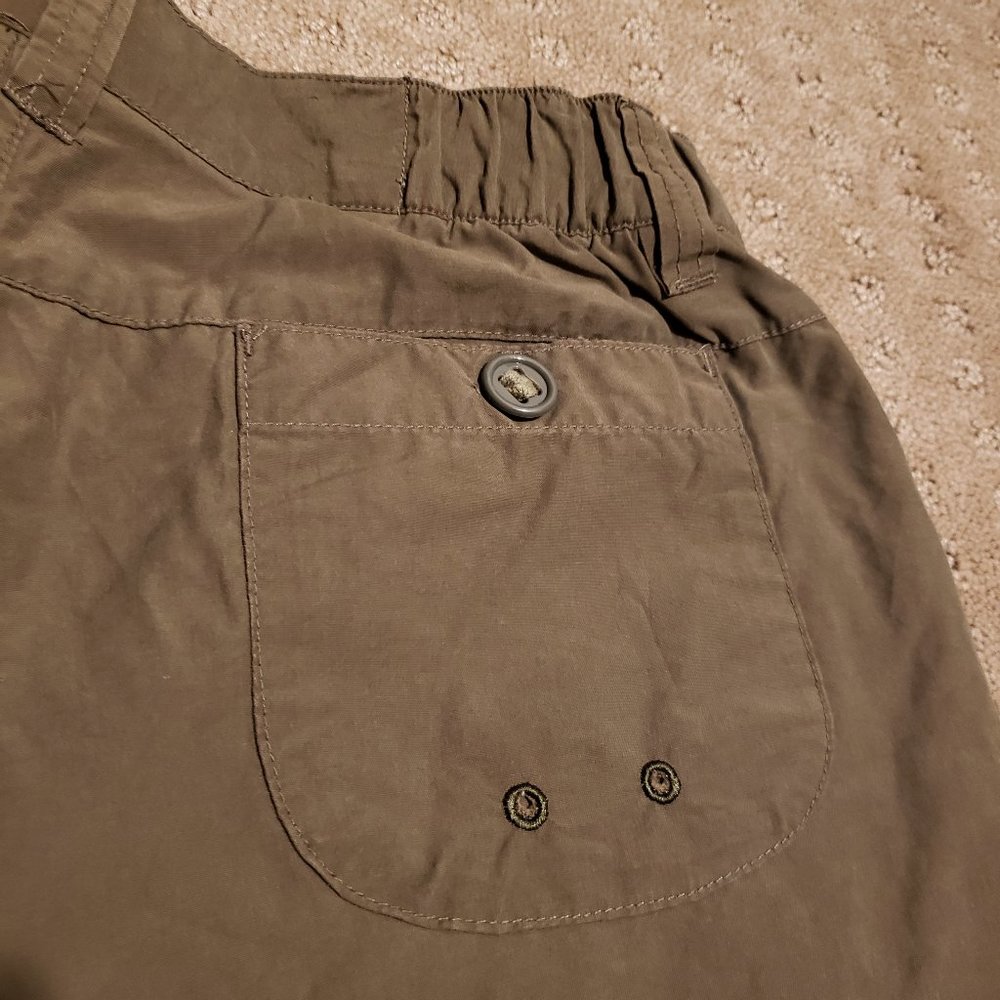 Columbia Convertible Pants / Shorts Green Women's 8 Outdoor Hiking Summer Comfy - Picture 3 of 13